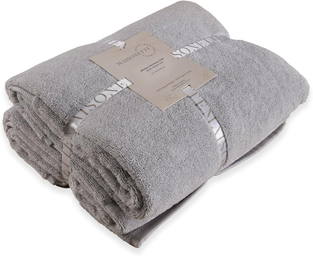 Elegance 100% Organic Cotton Turkish Bath Sheets Soft Absorbent Oversized Bathroom Towels Ideal Quick Dry Extra Large