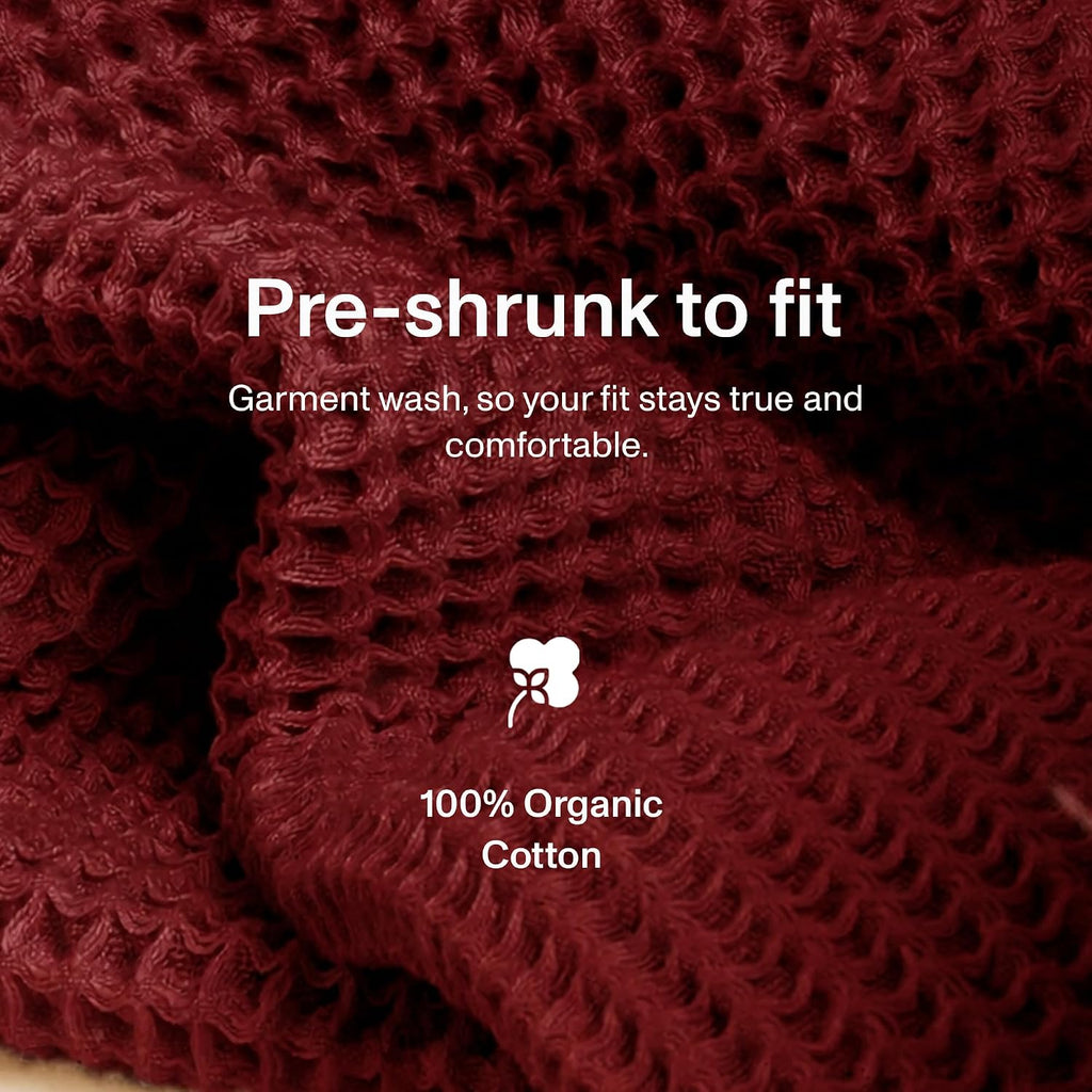 Luxury Waffle Throw Blanket - 400 GSM - 100% Organic Cotton Throw Blanket Size 50” x 70”, Soft, Breathable