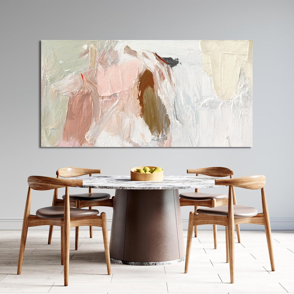 Canvas Wall Art Decor Large Wall Art Pictures Pink and White Wall Art Decor Abstract Art Work Wall Decoration