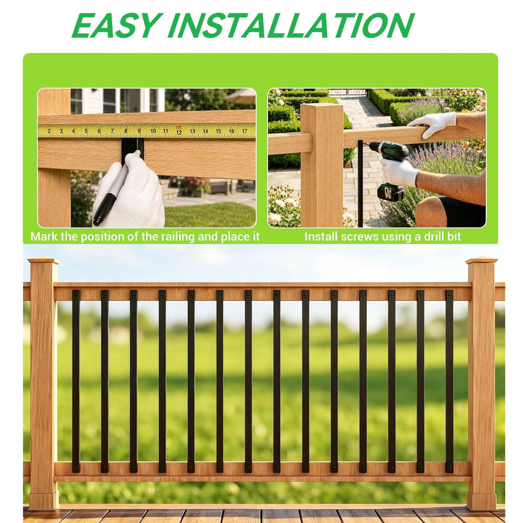 60 pcs 29.5'' Deck Balusters Rust Resistant Deck Railing