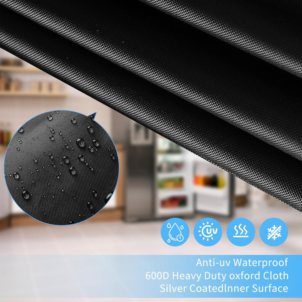 Beverage refrigerator cover 20''W x 20''D x 34''H,Suitable for 3.2 cu ft Beverage fridge/Mini fridge, 600D Oxford