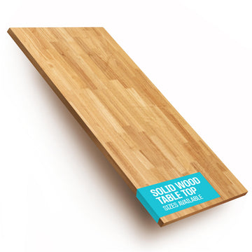 Solid Wood Desk Table Top - Pre-Finished 1.2" Thick Tabletop - Universal Fit for Standing Desks, Countertops &