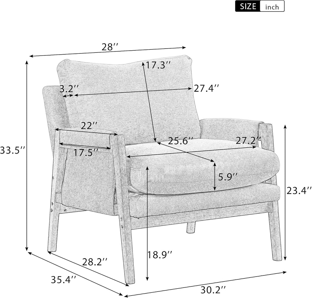 Kelly Mid-Century Modern Accent Armchair, Green