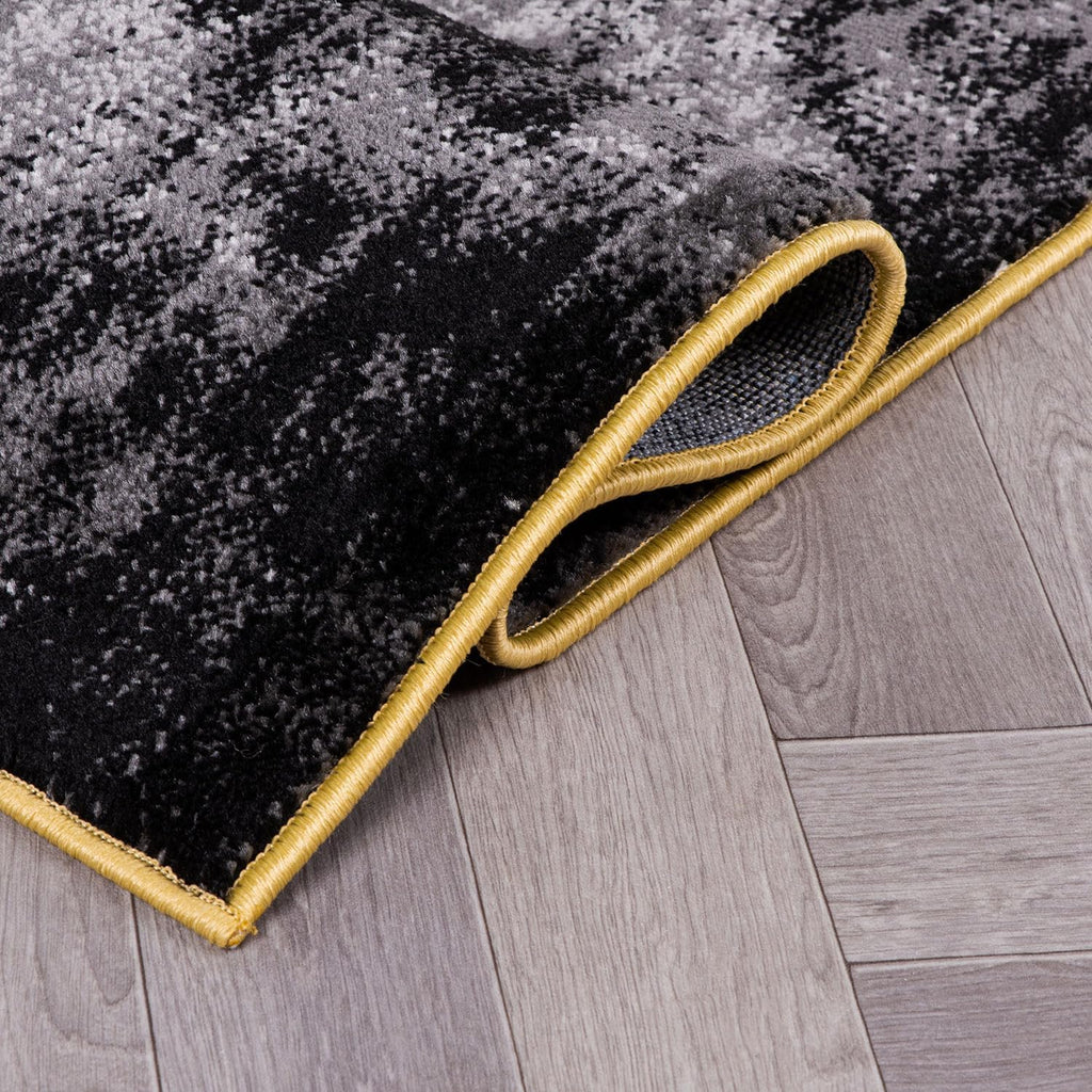 Modern Abstract Design Non Shedding Soft Ideal for Living Room,Bedroom,Kitchen Area Rug Yellow