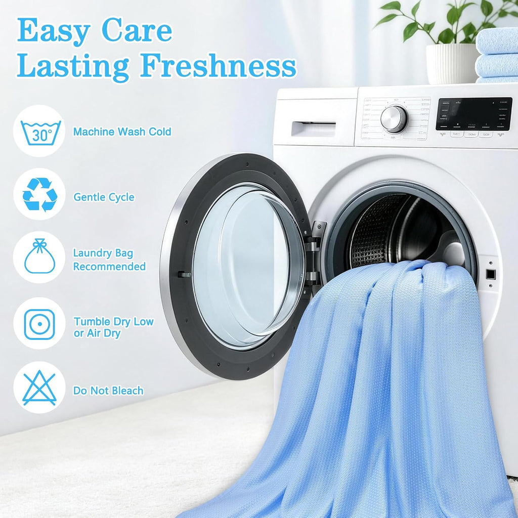 Cooling Blankets for Hot Sleepers and Night Sweats, Cool Summer Blanket, Rayon Made from Bamboo, Silky Soft