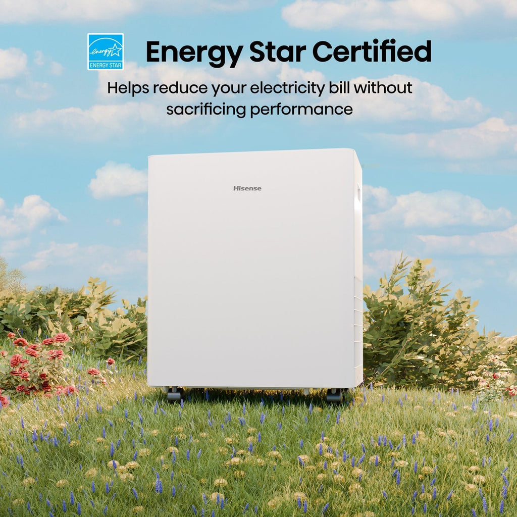 50 Pint Lift-Up Portable Dehumidifier with Built-In Pump in White
