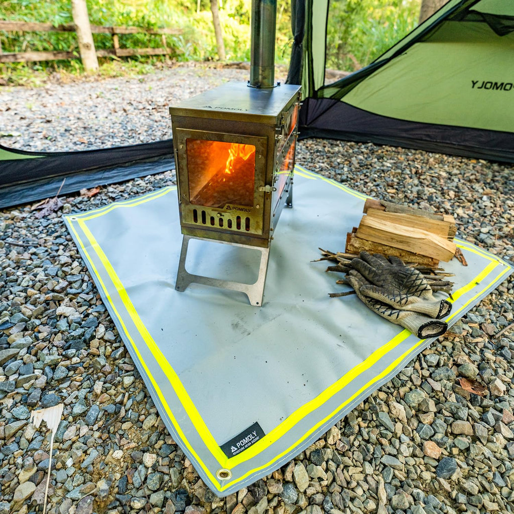 Fire Pit Mat, Fireproof Mat Visible at Night-Great for Deck Fire Pit Base, Patio Fire Pits Pad for Outdoor Wood