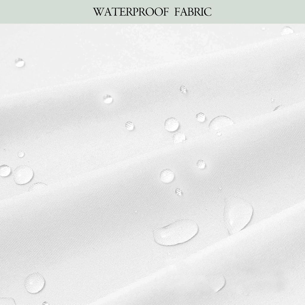 Japanese Style theme Waterproof Outdoor Curtains ,Bamboo Forest Stream pattern,Privacy Weatherproof Grommet Outside