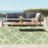 Ashler Sage Green Outdoor Plastic Straw Rug Waterproof for Patio, Clearance Reversible Camping Mats,