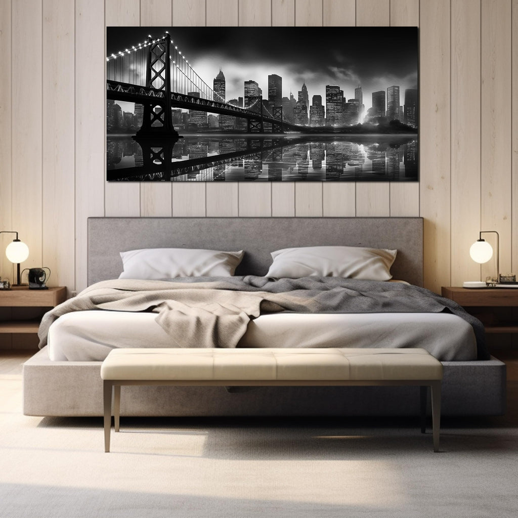 Brooklyn Bridge Canvas Wall Large City Wall Decor