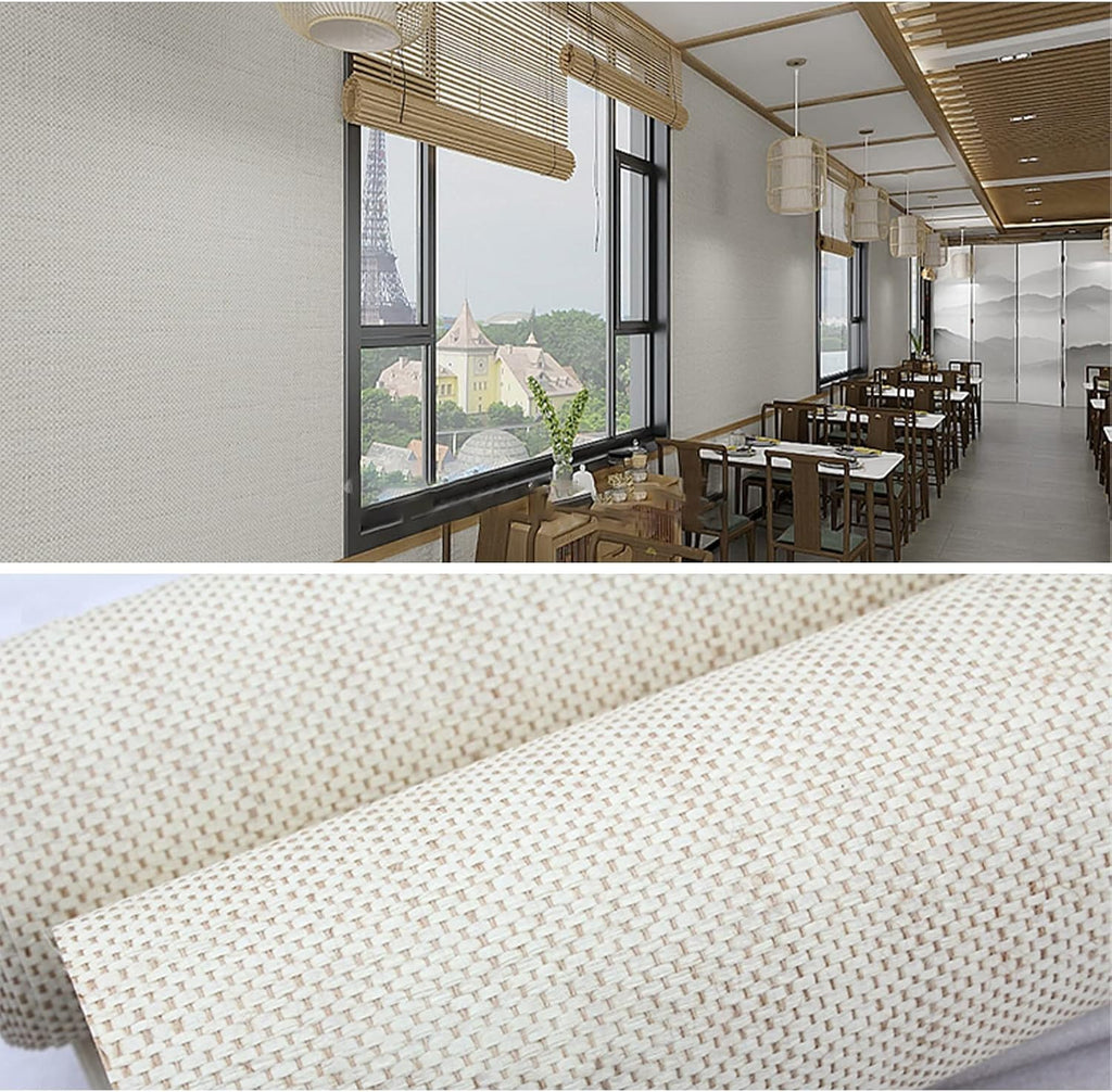 Grasscloth Wallpaper Textured Accent Wall Covering, Natural Grass Cloth Wallpaper Roll, Hand Weaved Wood Grass Paper