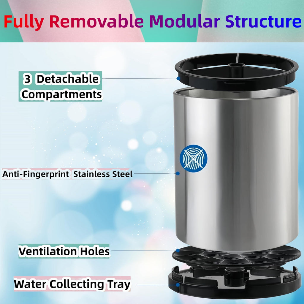 Kitchen Utensil Holder,Extra Large 360°Rotating For Countertop