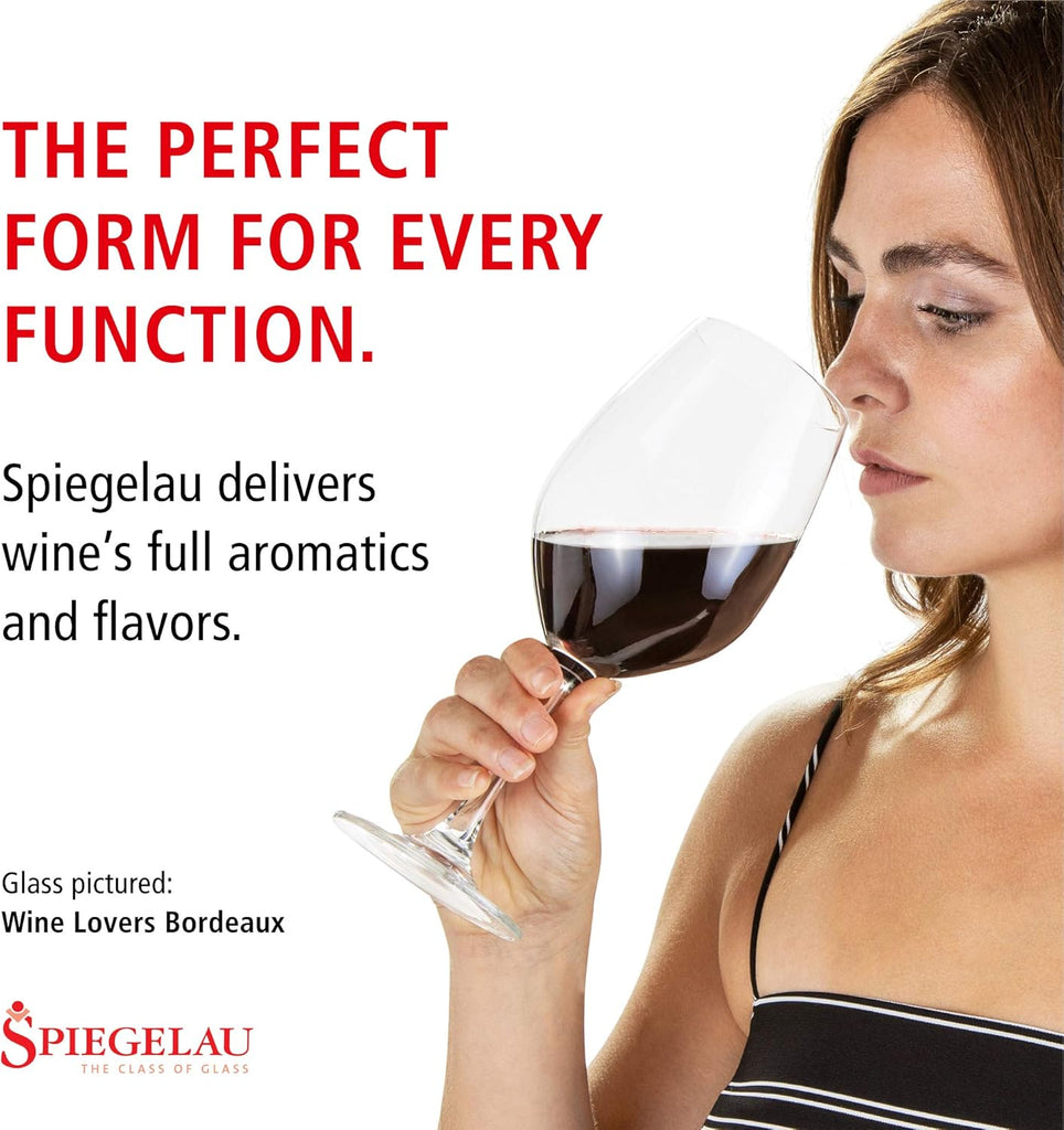 Wine Lovers Bordeaux Wine Glasses, Drinking Glasses for Red Wines, Elegant Stemmed Glassware, Home Bar Accessories