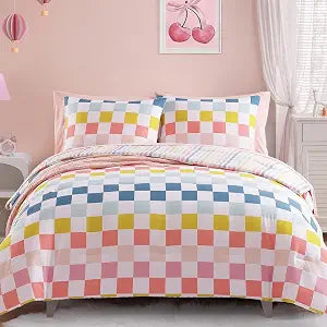 Full Comforter Sets for Girls-7 Pieces Soft Full Bedding Sets - Set of 7