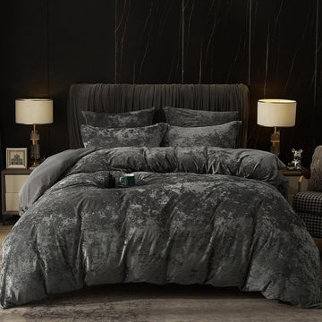 Duvet Cover Set, 3pcs Ultra Soft Breathable Comforter Cover Set, Luxury Cozy Flannel Duvet Cover