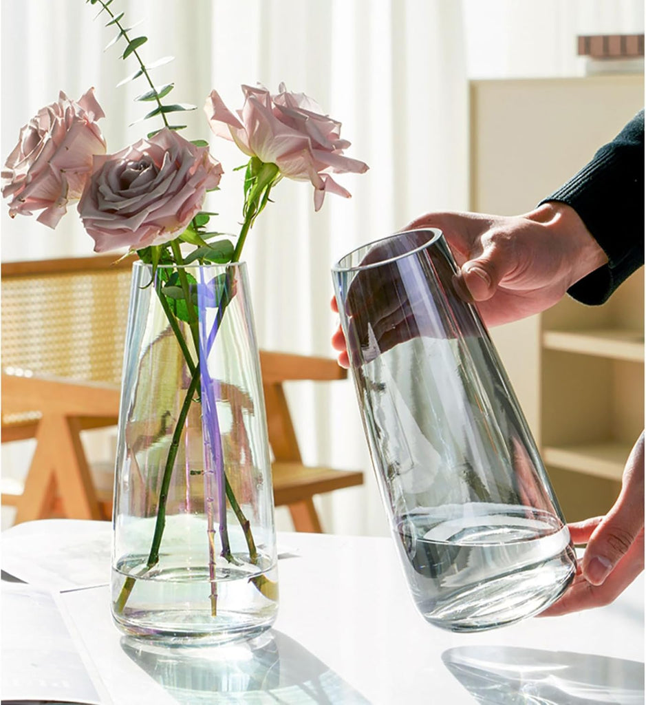Modern Glass Vase Crystal Clear Glass Vase
