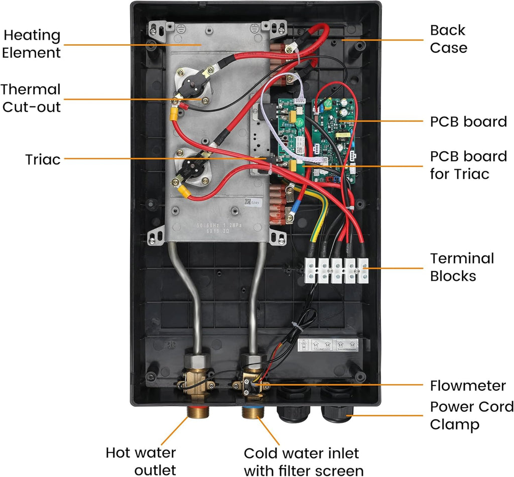 18kW Tankless Water Heater Electric 240V WINTEMP, On Demand Instant Hot Water Heater, Up to 4.3 GPM