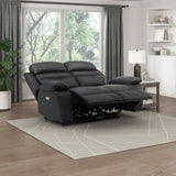 Lexicon Recliner Sofa for Living Room, Double Reclining RV Couch
