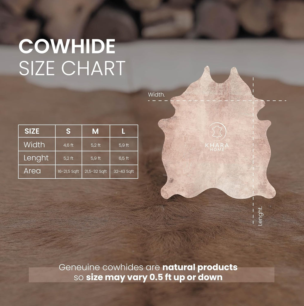 Premium 100% Genuine Cowhide Rug (4-5 Ft) Hand-Picked Solid Black Leather Area Rug, Cozy, Unique, and Durable - from