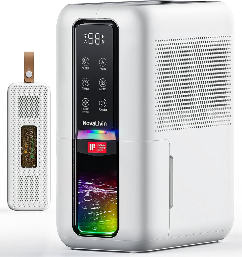 Dehumidifier for Home, Dehumidifiers for Bathroom, Bedroom, Living room, Closet with 68 OZ Water Tank