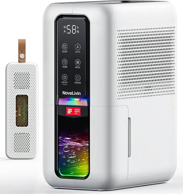 Dehumidifier for Home, Dehumidifiers for Bathroom, Bedroom, Living room, Closet with 68 OZ Water Tank