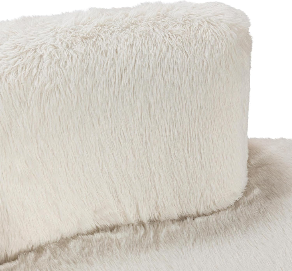 Classic Concepts Octavia Upholstered Fabric Sectional in Vanilla