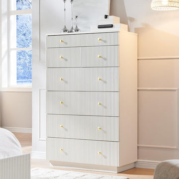 Fluted 7 Drawers Dresser