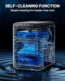 Nugget Ice Maker Countertop, Crushed Ice Maker & Pebble Ice Machine Produces 44lbs/24h with Front Pull-Out Water Tank