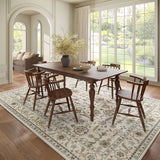Washable 8x10 Area Rugs for Living Room, Boho Non-Slip Vintage Distress Large Rugs for Bedroom Dining Room Nursery
