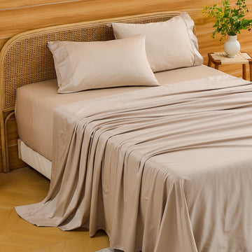 Egyptian Cotton King Sheets, 4Pcs 18-24" Extra Deep Pocket