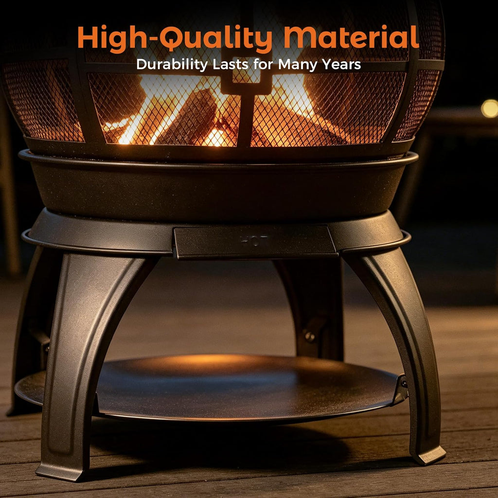 Chiminea Outdoor Fireplace, Outdoor Wood Burning Fire Pits