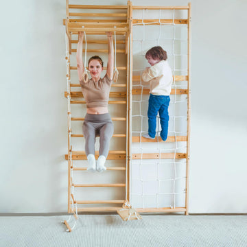 Neem Swedish Ladder Wall Gym Adult & Kids Climbing Wall (79 in)