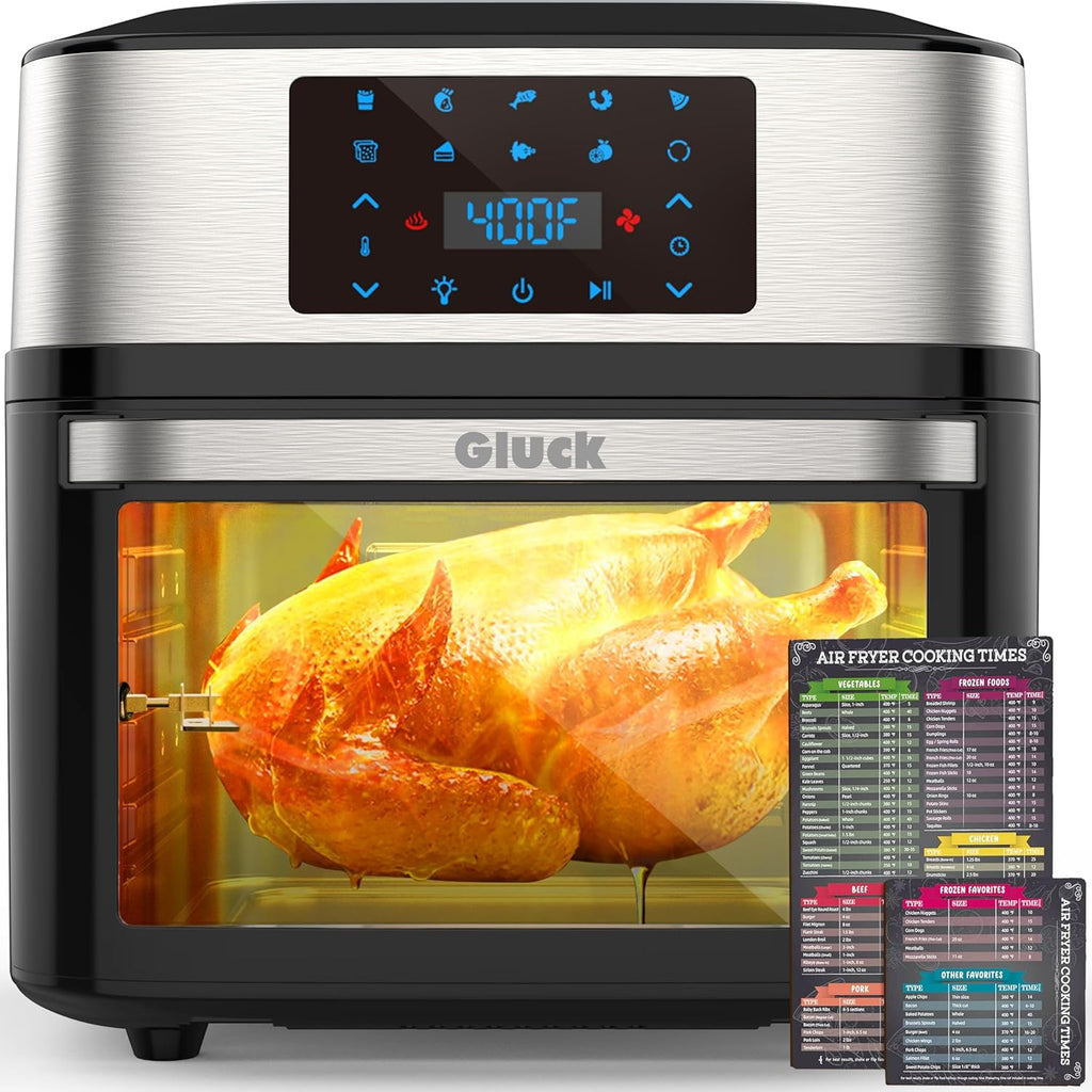 Air Fryer Oven Large 20 QT, 10-in-1 Toaster Oven Air Fryer Combo with Window for Family, Airfryer Ov