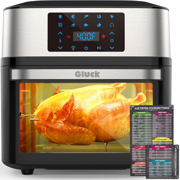 Air Fryer Oven Large 20 QT, 10-in-1 Toaster Oven Air Fryer Combo with Window for Family, Airfryer Ov
