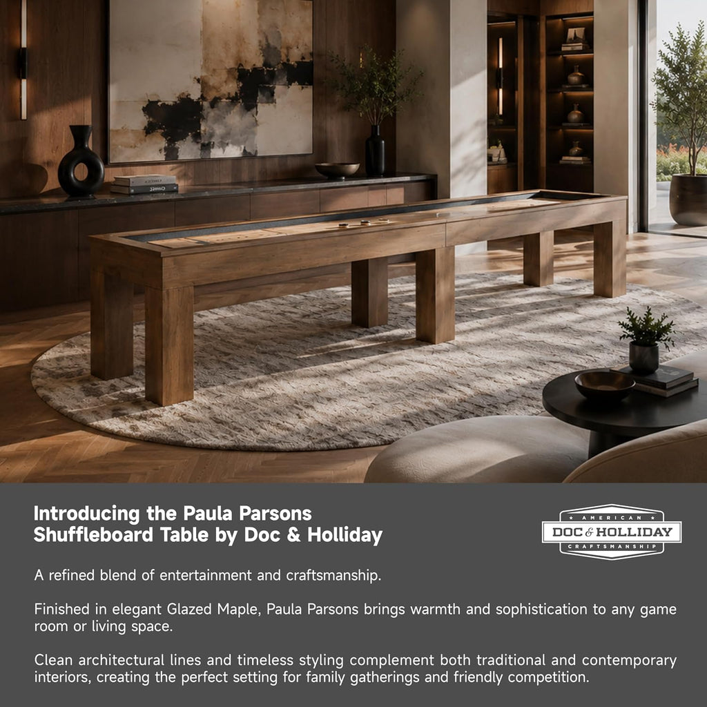 Shuffleboard Table (9FT and 12FT,Glazed Maple)