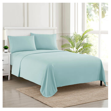 Queen Size Bed Sheets - Breathable Luxury Sheets with Full Elastic & Secure Corner Straps Built In - 1800 Supreme