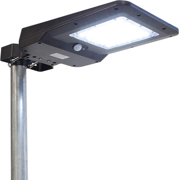 EL8586 1600 Lumen Integrated Solar Street Lamp Security Flood Light Motion Sensor Waterproof Weatherproof Dusk to