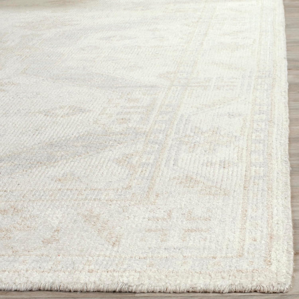 Maharaja Area Rug - 9' x 12', Beige & Blue, Hand-Knotted Traditional Viscose