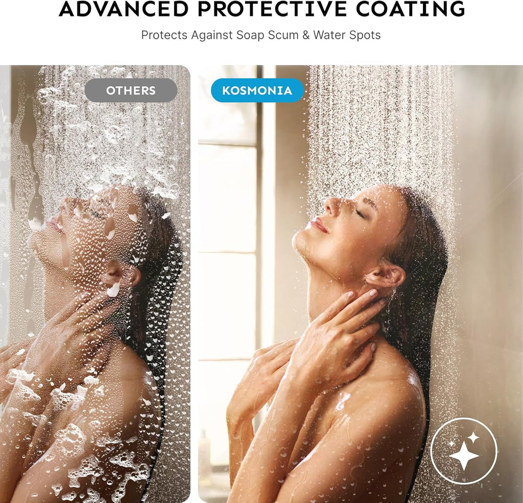 58-60" Wx72 H Frameless Reversible Single Sliding Shower Door, 1/4" Clear SGCC Tempered Glass