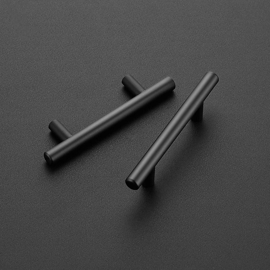 30 Pack | 5 Inch Cabinet Pulls Matte Black Stainless Steel Kitchen Drawer Pulls Cabinet Handles 5 InchLength, 3 Inch
