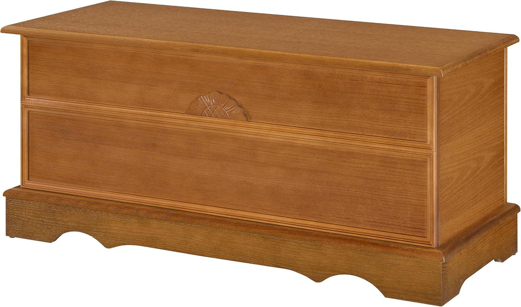 Home Furnishings - Paula - Wood - Cedar Chest with Storage Trunk, Rectangular Shape and Traditional Style - Bedroom