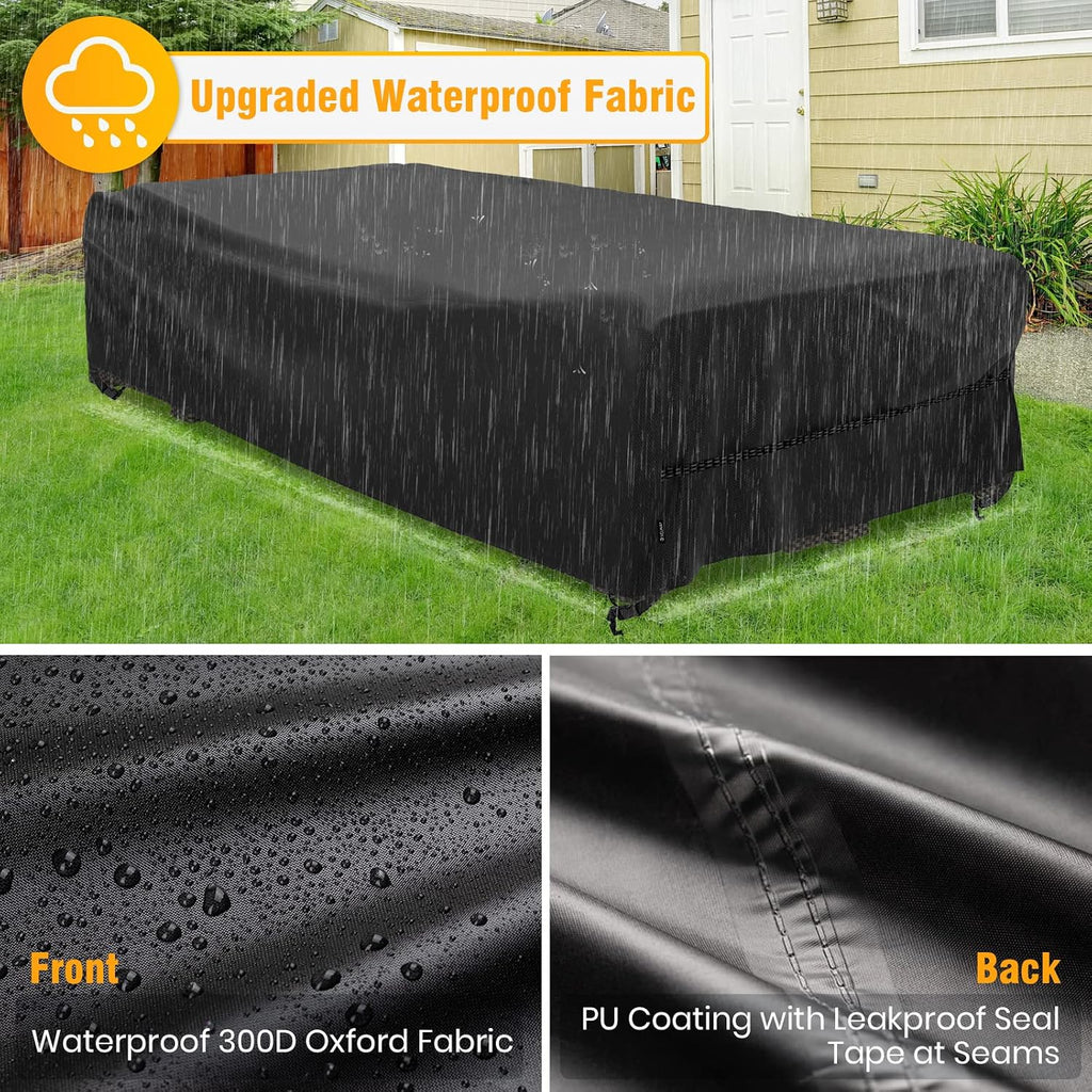 Patio Furniture Cover Waterproof Outdoor Sectional Sofa Set Covers, All Weather Oxford Tear-Resistant Rectangular