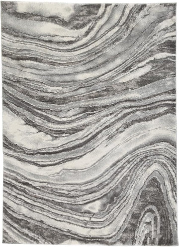 Wysdale Rug, 7'10" x 10'3" 8x10 Gray Abstract