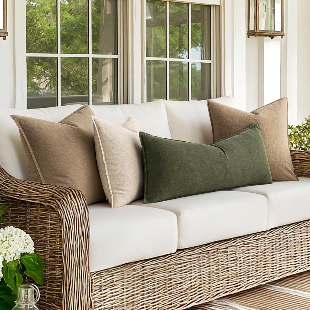 Decorative Long Lumbar Throw Pillow Cover