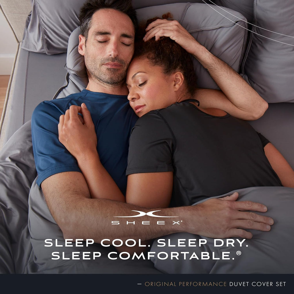 Original Performance Cooling Duvet Cover Set, Lightweight Full/Queen Duvet Cover with 2 Standard Pillow Shams