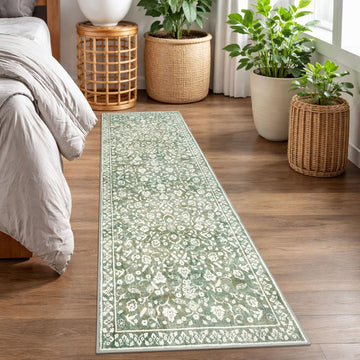 Washable Vintage 2x7 Runner Rug Non Slip Runners