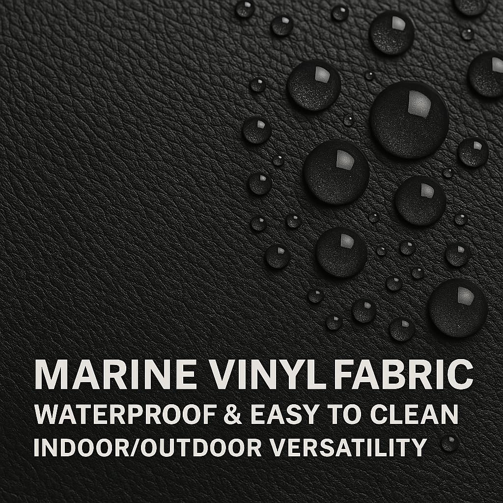 Black, 10 Yards, Waterproof Upholstery