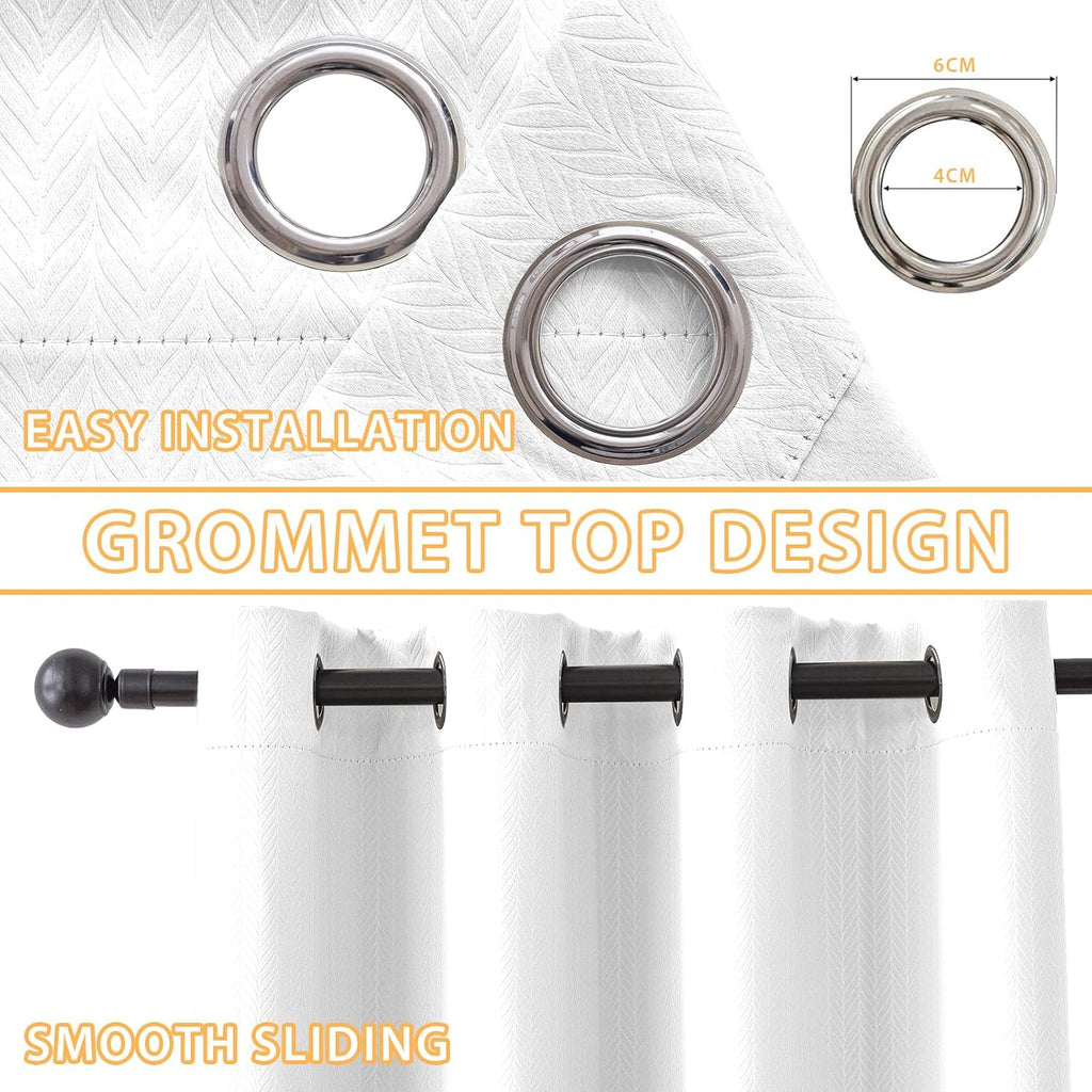 Waterproof Blackout Curtains,Blackout Curtains for Living Room Grommet Drapes Insulated Thermal Light