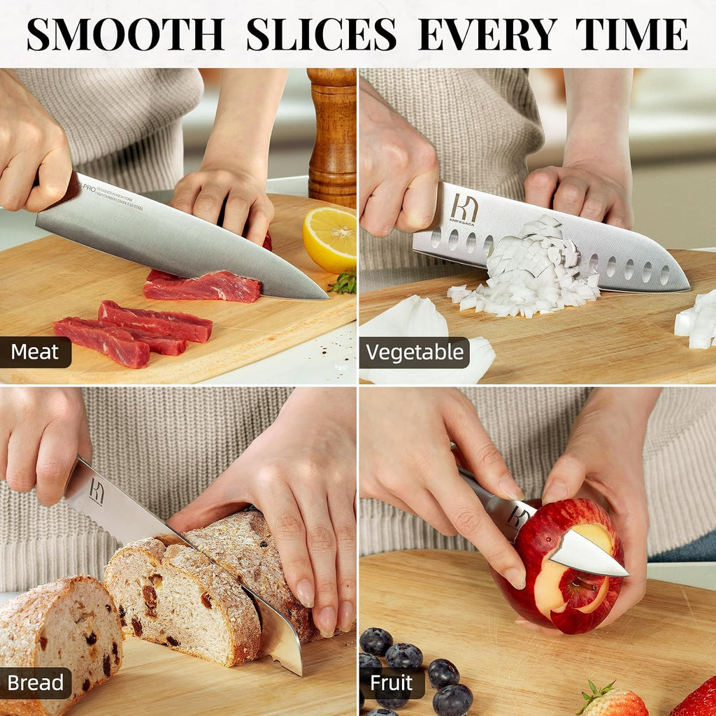 14 Pcs Kitchen Knife Set, Premium, Razor Sharp, Japanese Steel | Innovative Steel, High Carbon Stainless, Enduring