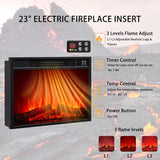 Electric Fireplace with Mantel, 40" Electric Fireplace, Fireplaces Entertainment Center